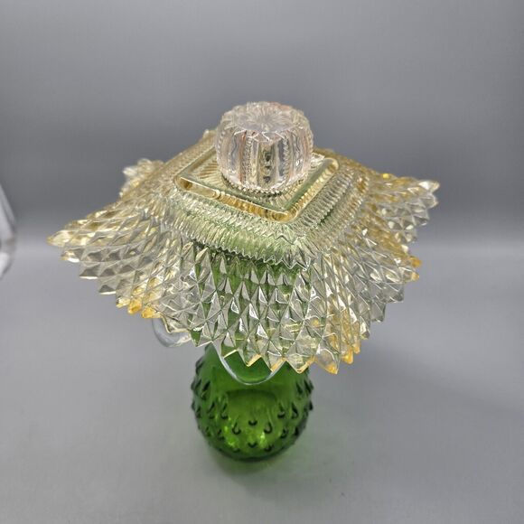 Folk Art Glass Mushroom 11" Tall Home Decor Lawn Ornament - Picture 4 of 8